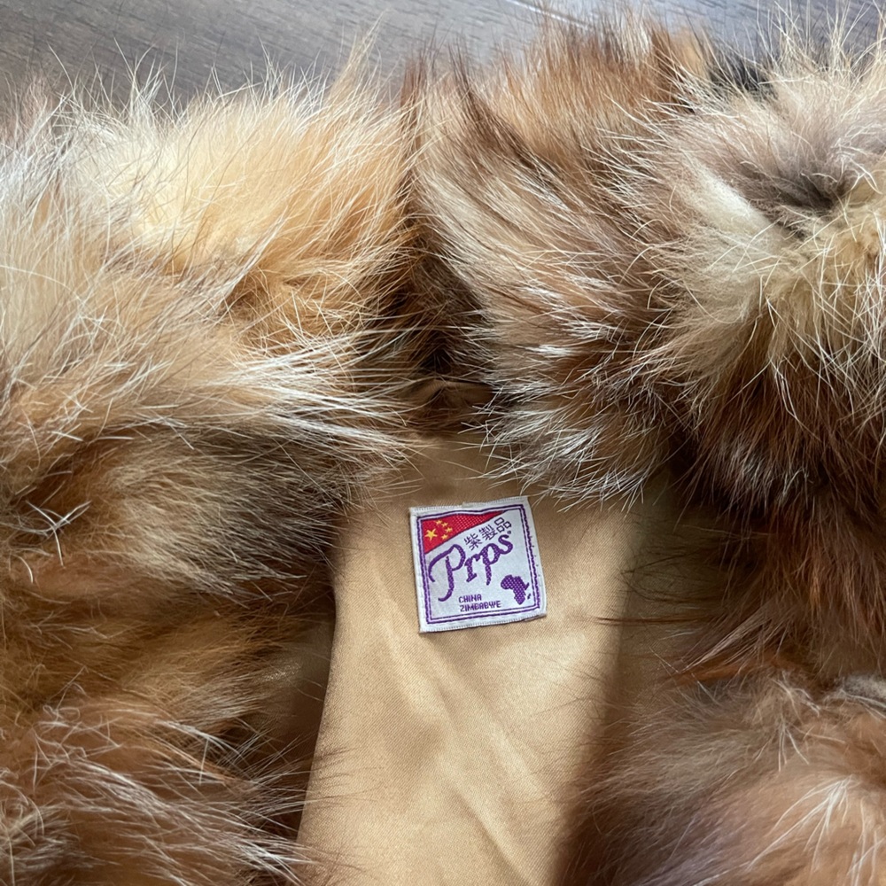 PRPS Fox Fur Coat Sample